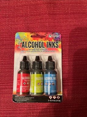 Ranger Alcohol Inks 3-Pack — Red, Lime Green, Blue